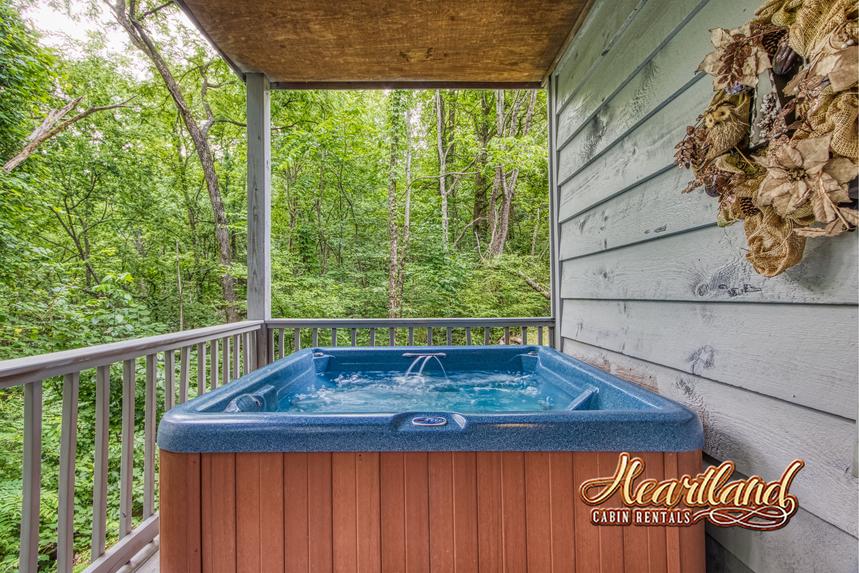 Hot tub on the deck